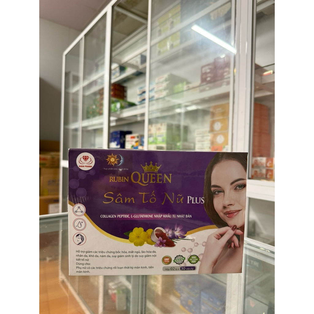 Rubin queen sâm tố nữ hộp 2 lọ x 30 viên