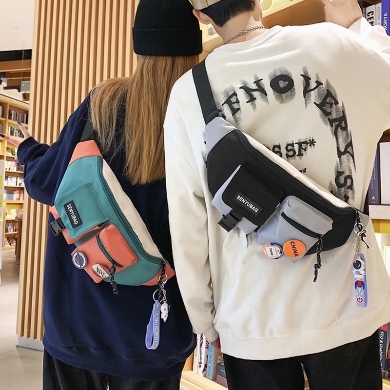 [Peinn] TÚI BAO TỬ 2 hộp phối màu thời trang