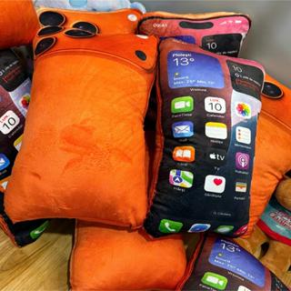 Gấu Bông Ip 17 Pro.Max Gối Ôm Màu Cam Siêu Hot Là Quà Tặng Cho Bạn Cực Ngầu Nhiều Kích Thước Hàng Loại 1