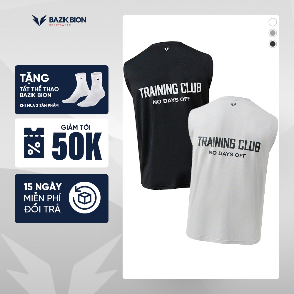 Áo Tanktop Thể Thao Nam BAZIK Training Club Form Oversize Vai Rộng, Thoáng Mát, Co Giãn Tốt