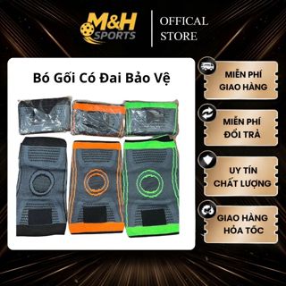 Bó Gối Có Đai Bảo Vệ Đầu Gối Chơi Pickleball Bóng Đá Bóng Rổ Bóng Chuyền Băng Đầu Gối Tập Gym.