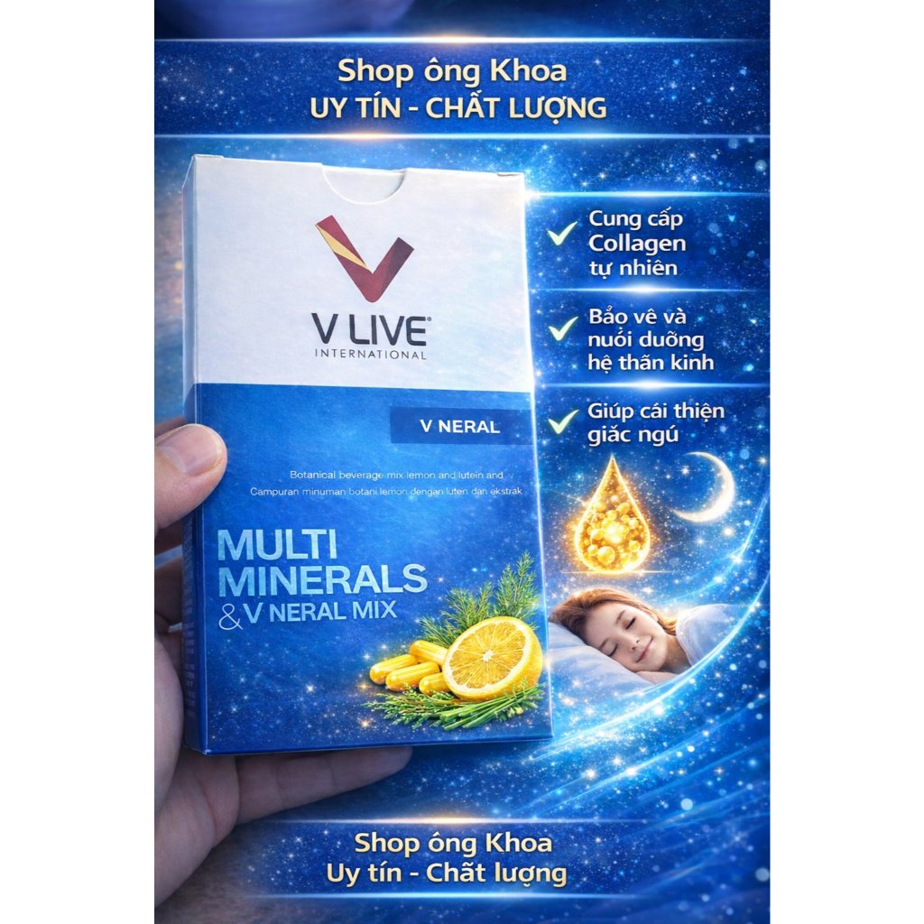 VNeral Vlive - Hỗ trợ giấc ngủ -sản phẩm chính hãng