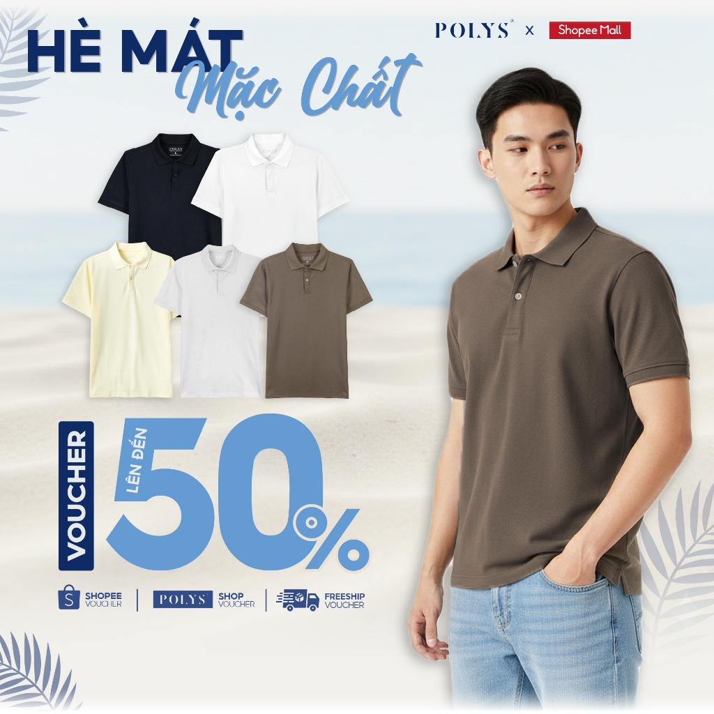 SALE HÈ Áo Thun Polo Nam Cổ Bẻ Thun Cá Sấu 4 Chiều Xuất Xịn. Áo Thun Polo Nam TC BASIC