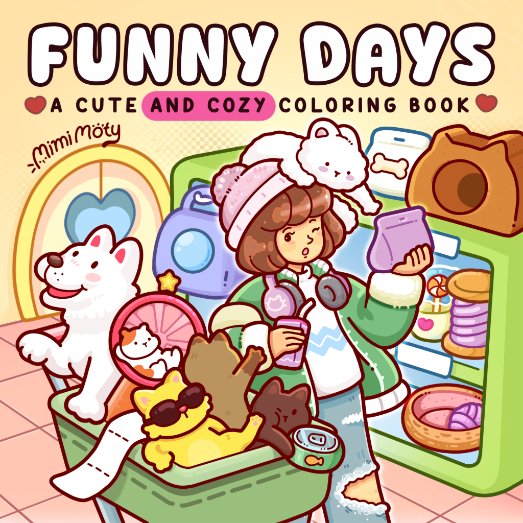 FUNNY DAYS- 44TR, giấy dày 180sgm, khổ giấy 21x21,