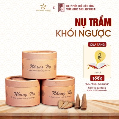 Nụ trầm hương tự nhiên THIÊN MỘC HƯƠNG - Nụ trầm 12 năm, khói ngược kèm thác khói, xông nhà tẩy uế