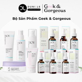 [Geek & Gorgeous] Bộ Serum Chăm Sóc Da, Cấp Ẩm, Phục Hồi & Làm Sáng Da, Cải Thiện Lão Hoá | Duni Le Cosmetics