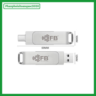 Ổ Đĩa USB OTG FB 16GB/32GB/64GB/128GB/256GB/512GB 2 In 1 Tốc Nhanh USB 3.0/Type-C