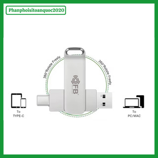 Ổ Đĩa USB OTG FB 16GB/32GB/64GB/128GB/256GB/512GB 2 In 1 Tốc Nhanh USB 3.0/Type-C