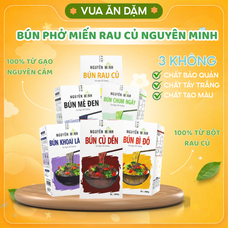 Bún Phở Miến Rau Củ Thượng Hạng Nguyên Minh 300g