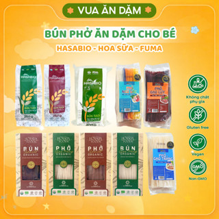 BÚN GẠO TƯƠI PHỞ GẠO TƯƠI HỮU CƠ SẤY KHÔ HOA SỮA / VIETSUISSE / HASABIO cho bé và cả nhà