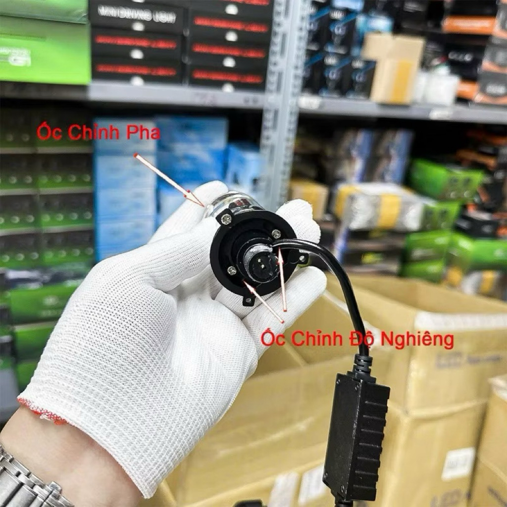 đèn led,bi cầu T9 pro chân h4 chính hãng