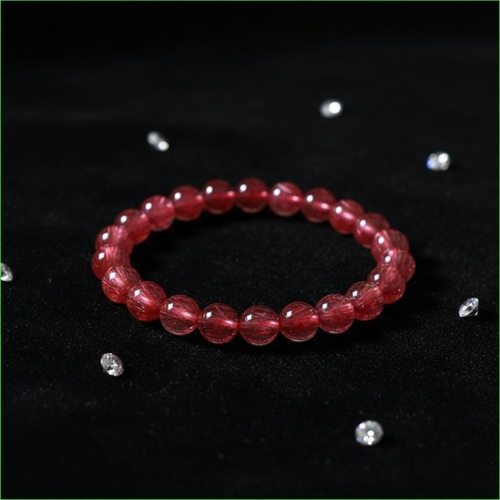 Vòng tay ưu linh đỏ 8 ly