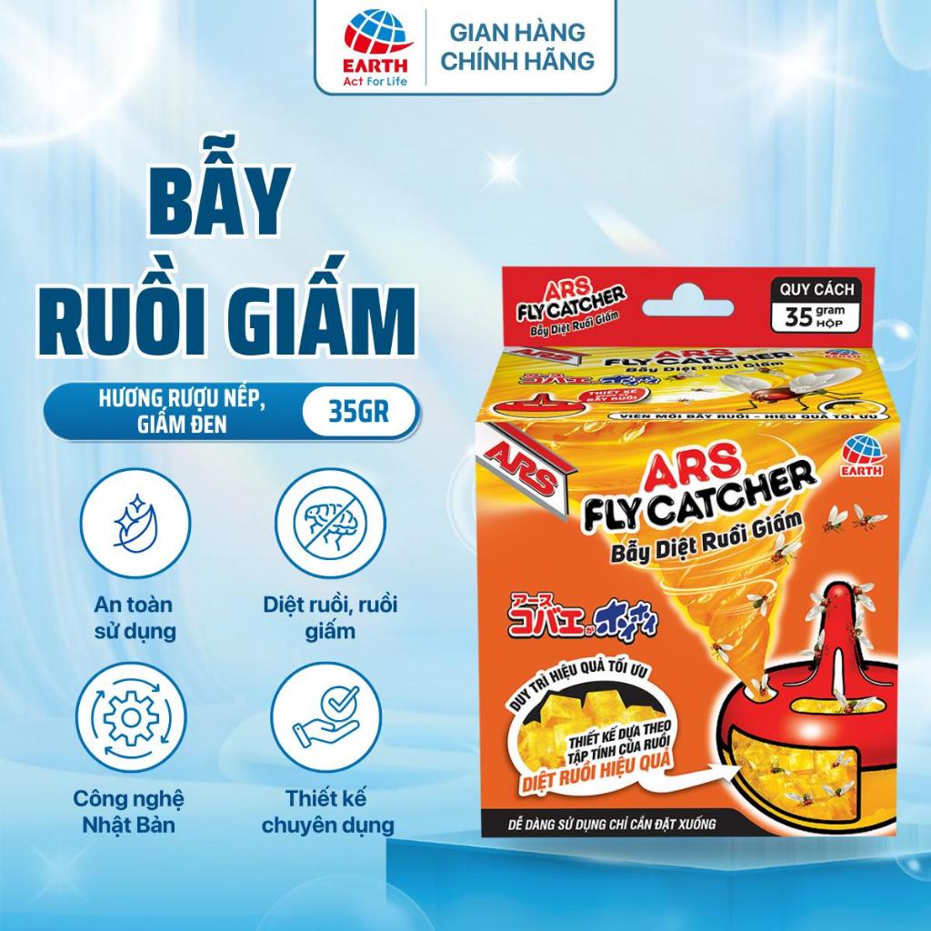 Bẫy ruồi giấm,ruồi hoa quả ARS fly catcher Nhật Bản-không mùi, mồi sinh học an toàn