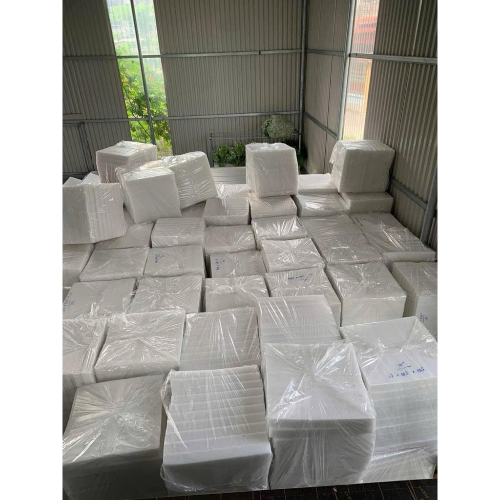 [Siêu Rẻ]_Xốp PE foam, xốp dẻo nhiều kích thước dày 5cm và 7cm dùng đóng gói bảo vệ hàng hóa, cắm ho