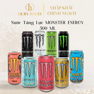 (Size to giá nhỏ) Nước Tăng Lực Monster Energy 500ml 9 vị hot, Nhập Khẩu Châu Âu