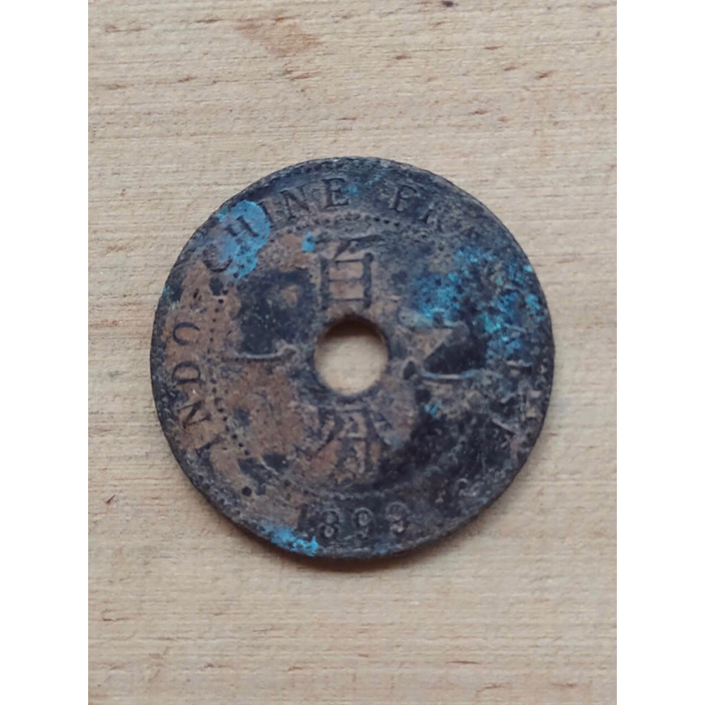 Sưu tầm 1 xu cổ 1 Cent Đông Dương (Indochine) 1896-1906