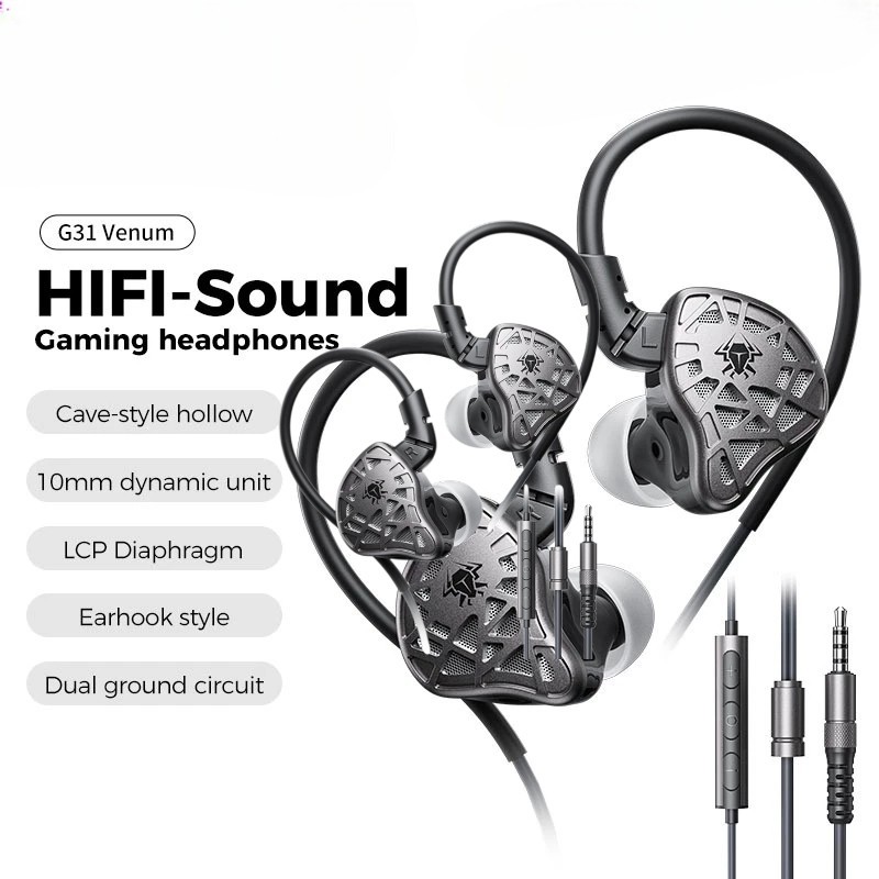 [Top Value] TAI NGHE GAMING PLEXTONE G31 – ÂM THANH ĐỊNH VỊ CHUẨN XÁC – MIC RÕ – JACK 3.5MM – MÓC TA