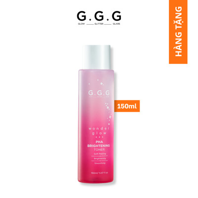 [HÀNG TẶNG] Toner Hồng PHA Peel Da Dịu Nhẹ Sáng Da G.G.G Wonder Glow PHA Brightening Toner 150ml