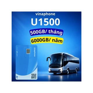 Sim U1500 5G - Sim Vinaphone 12 tháng sử dụng 500GB/Tháng - 6.000GB/ năm - không cần nạp tiền