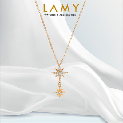 Dây chuyền bạc nữ LAMY Sweet Sparkles Snow Necklace Rose Gold 6411