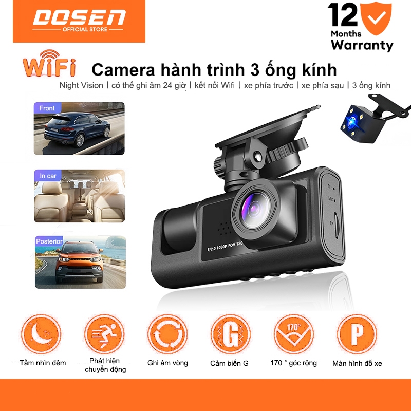 DOSEN PRO Camera hành trình ô tô Taxi