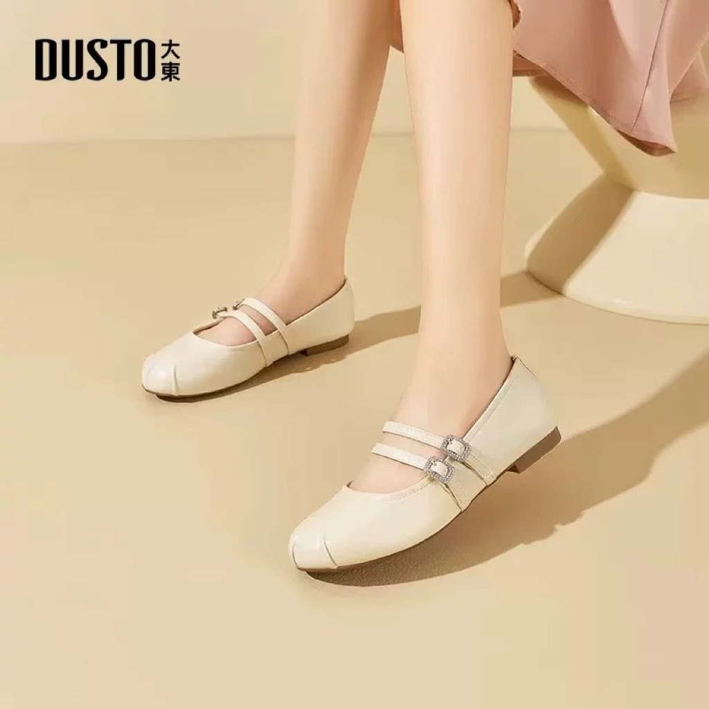 Giày bệt Dusto 24Q1247 da mềm, êm chân hàng chính hãng