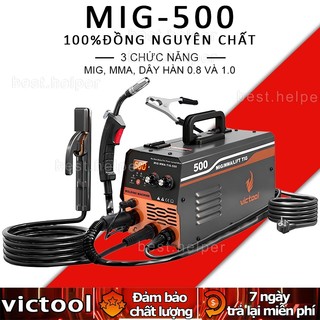 Máy hàn mig 3 chức năng Máy hàn điện MIG-500,Máy hàn tích inox 3 trong 1 - Bảo hành 1 năm