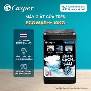 [Shopee - Lắp đặt 0Đ HN HCM] Máy giặt cửa trên Casper 10KG WT-10NB3 - Chính hãng - Bảo hành 2 năm