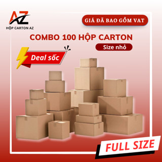 [Combo 100] Hộp Carton AZ Đầy Đủ Size – Thùng Giấy Đóng Hàng ( Giá Đã Bao Gồm VAT )