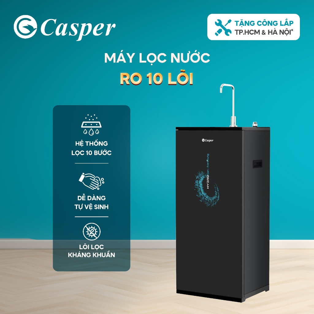 [KHÔNG GIAO MIỀN TRUNG] Máy lọc nước tinh khiết Casper WH-D6V1 - Chính hãng