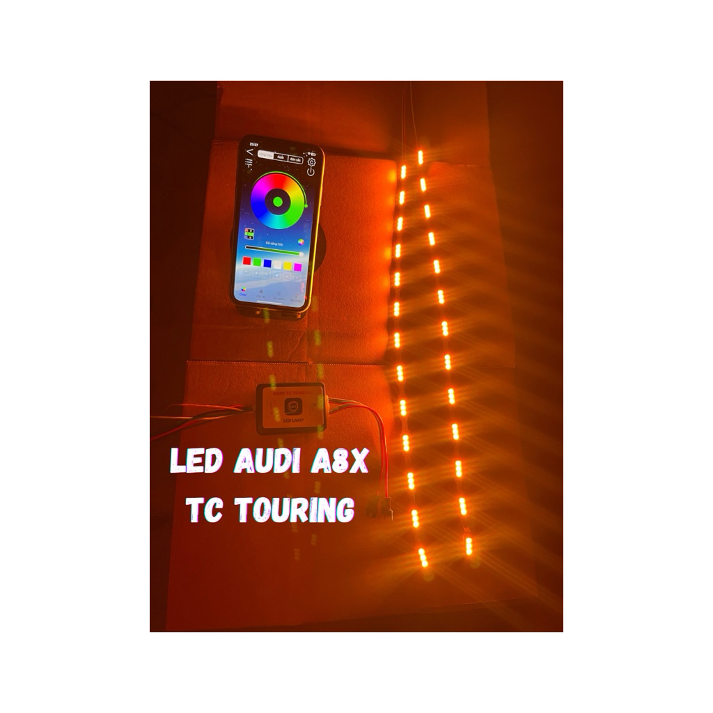 LED Audi A8X siêu sáng chỉnh app đổi màu TC Touring V2.0 Pro 2026 LED 12V Audi Công Suất Cao Độ Sáng