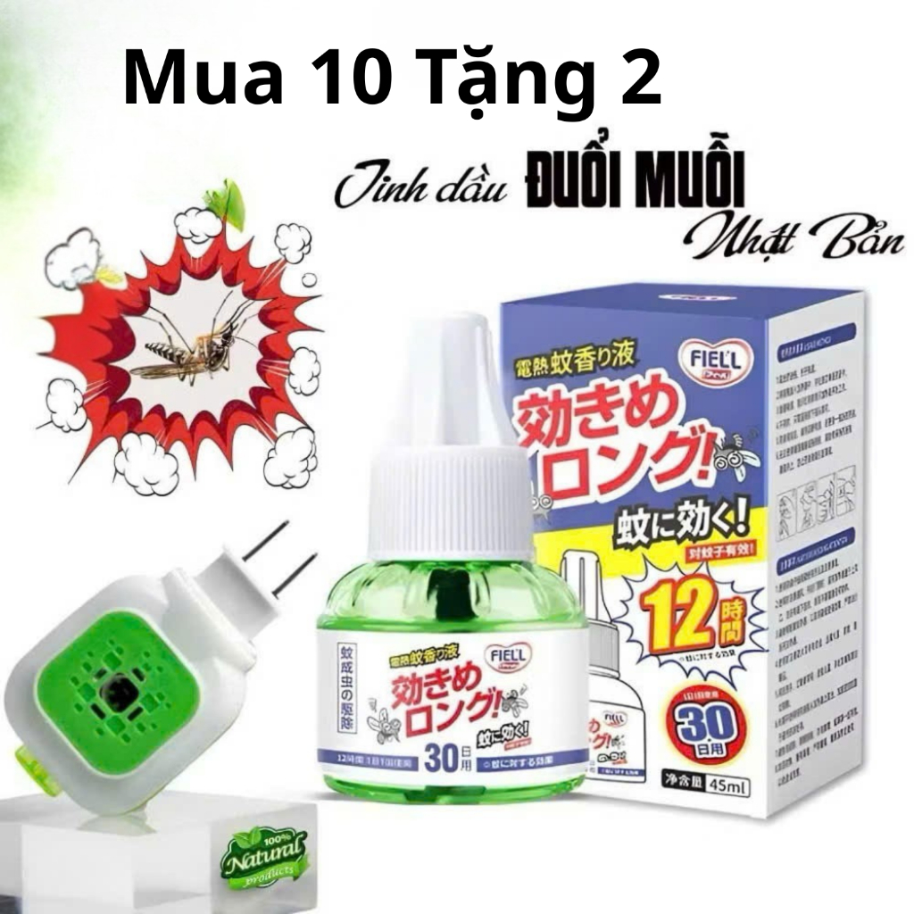 COMBO 10 Lọ Tinh Dầu Tặng 2 Đèn Xông  Đuổi Muỗi Côn Trùng Công Nghệ Nhật Bản Mới Nhất  An Toàn Tiện Lợi Hiệu Quả