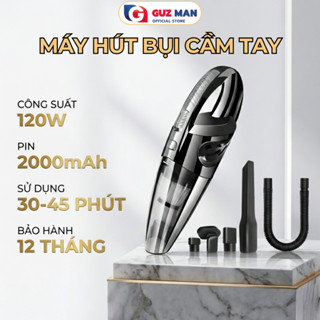 [THẺ TRÚNG THƯỞNG] Máy Hút Bụi Cầm Tay Mini, Máy hút bụi Ô Tô,Gia Đình Công suất 120W không dây Pin sạc tiện lợi