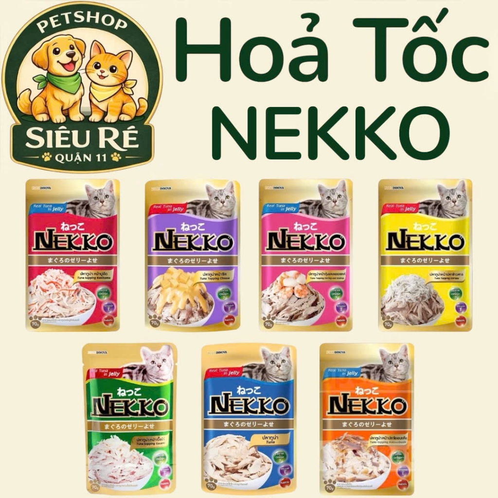 [GÓI 70G] PATE MÈO NEKKO JELLY GÓI 70G - THÁI LAN -