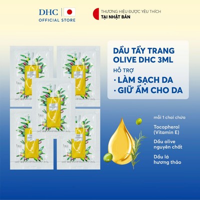 [HB Gift] [Hàng Tặng Không Bán] Combo 5 Sample Dầu tẩy trang Olive DHC Deep Cleansing Oil 3mlx5