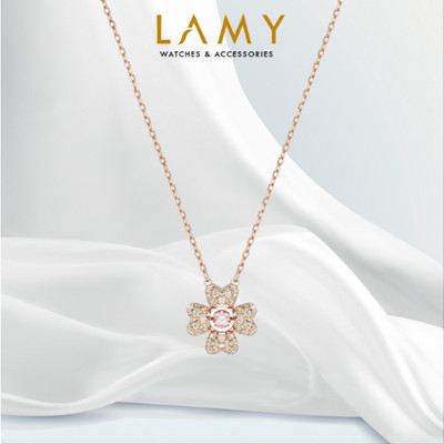 Dây chuyền LAMY Idyllia Rose-Gold Crystal Clover Necklace 6185PI