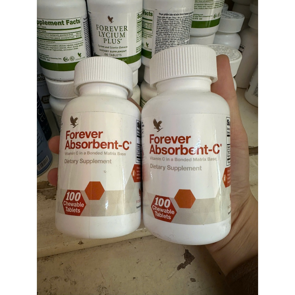 [CHÍNH HÃNG] Viên Vitamin C Lô Hội Forever Absorbent_C 048Flp. 100 viên/lọ