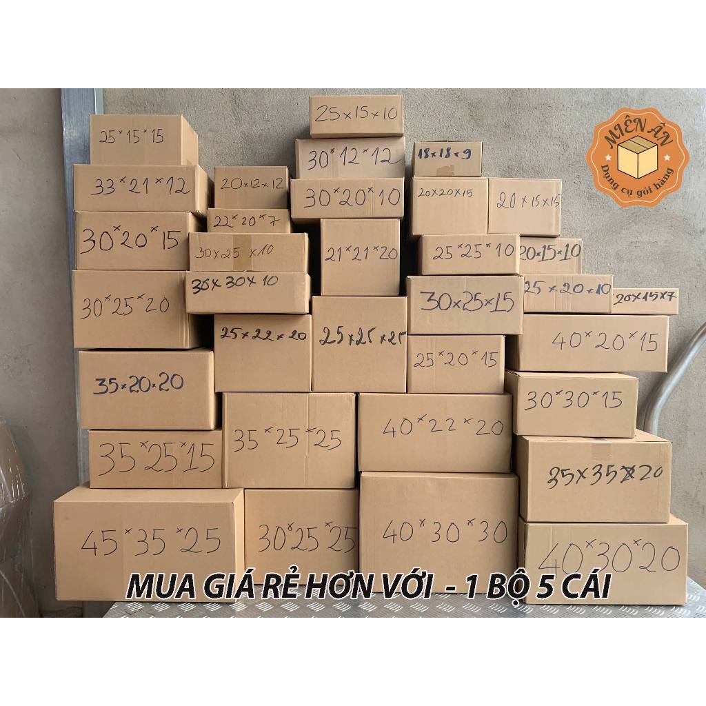 Thùng hộp carton size lớn, thùng giấy đóng hàng nhiều kích thước