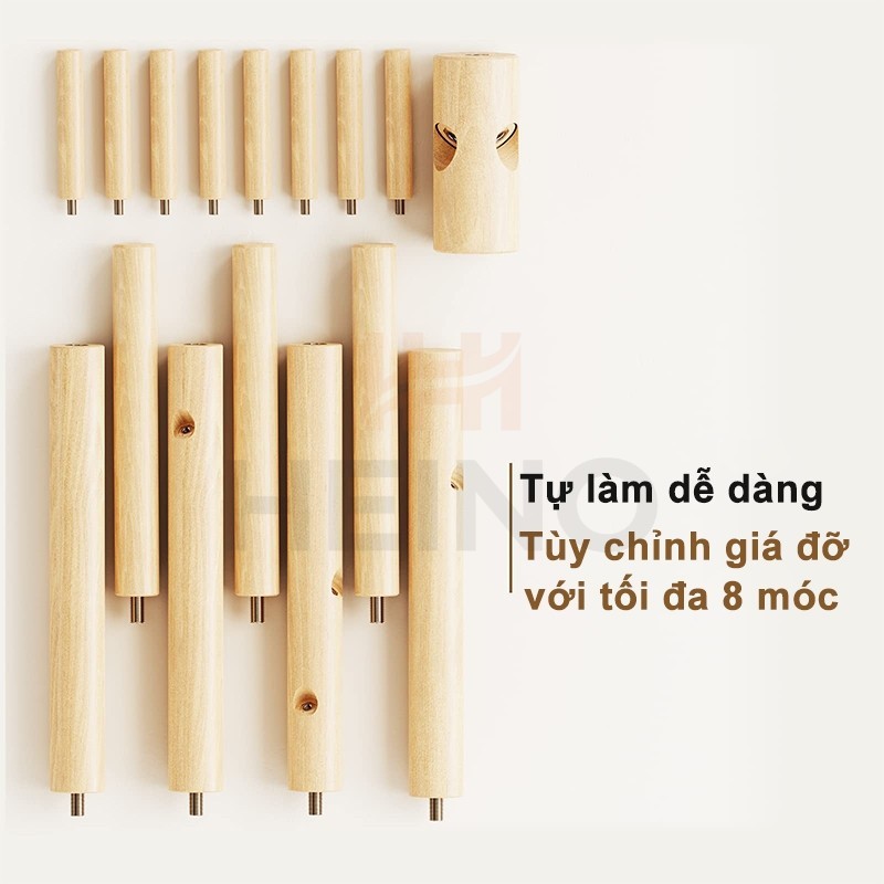 HEINO🔥【GIAO HỎA TỐC】Cây Treo Quần Áo Trong Phòng Gỗ Tự Nhiên Cao Cấp Lắp Ráp Dễ Dàng | BigBuy360 - bigbuy360.vn