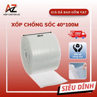 Xốp chống sốc 40cmx100m bọc hàng dai bền giá rẻ - Hộp carton AZ