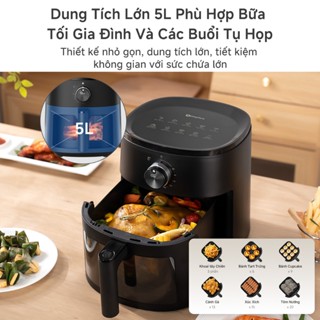 [VHL x Simplus] Nồi chiên không dầu 5L Sức chứa cho cả gia đình, Thiết kế nhỏ gọn, Tiết kiệm không gian KQZG022