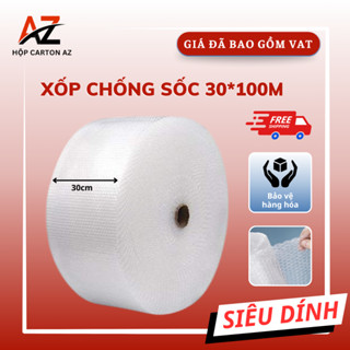Xốp chống sốc 30cmx100m bọc hàng dai bền giá rẻ - Hộp carton AZ