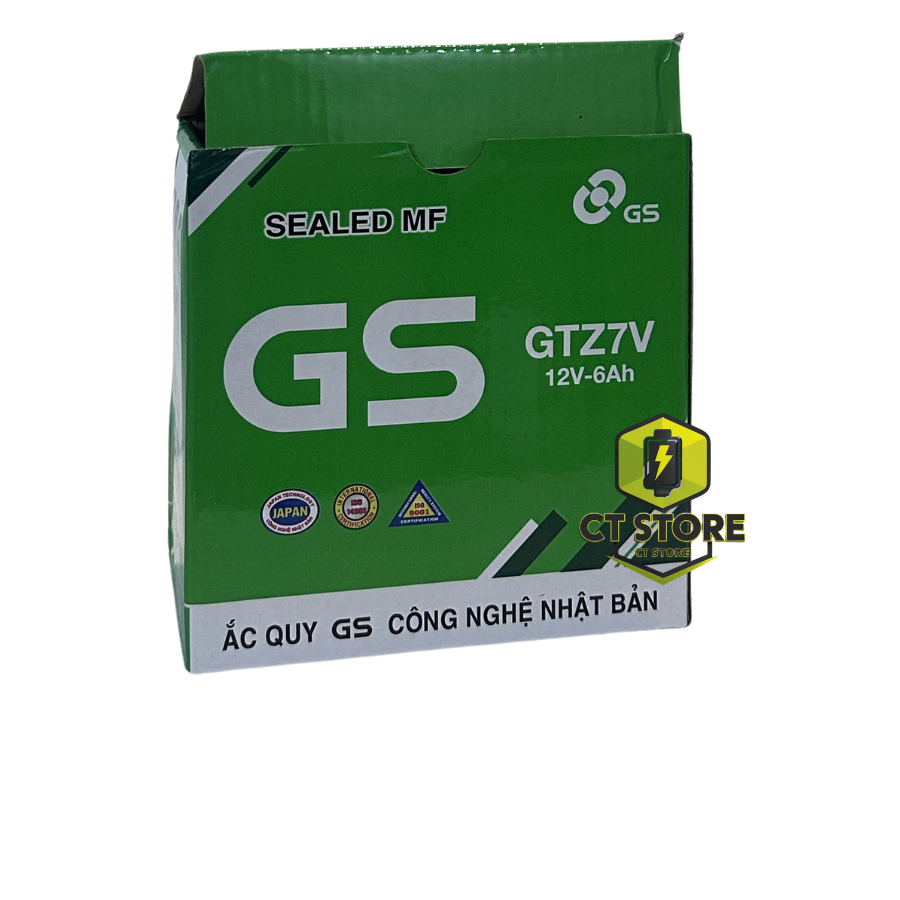 Bình Ắc Quy xe máy GS GTZ7V Dùng cho NVX, GRANDE 2019 TRỞ ĐI