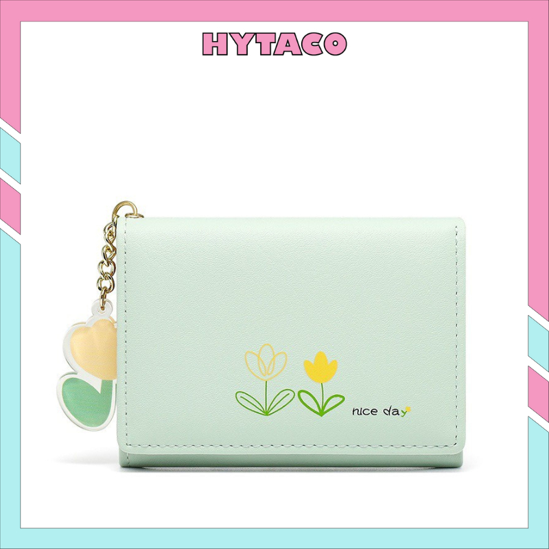 Ví nữ ngắn cầm tay cap cấp thời trang Hàn Quốc dễ thương đựng tiền nhiều ngăn LOẠI XỊN HYTACO 2026