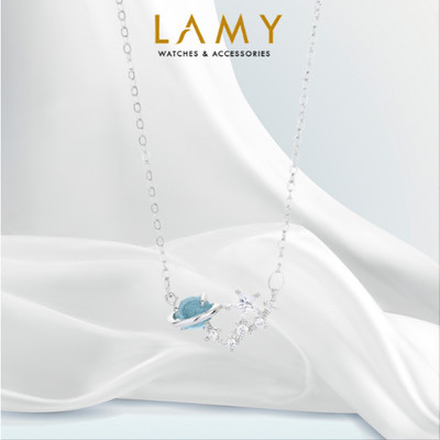 Dây chuyền bạc nữ LAMY Moonstone Planet Silver Necklace 6352