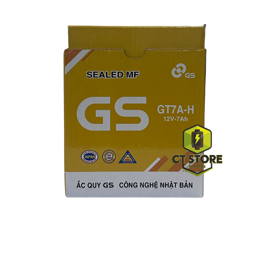 Bình ắc quy xe máy GS GT7A-H Chính hãng Dùng cho SH Ý, DyLan, Vespa,SCR,...