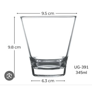 Cốc Thủy Tinh Loe Cafe Cốt Dừa 345ml bộ 6 cái Glass Home Ocean Studio Rock B16112
