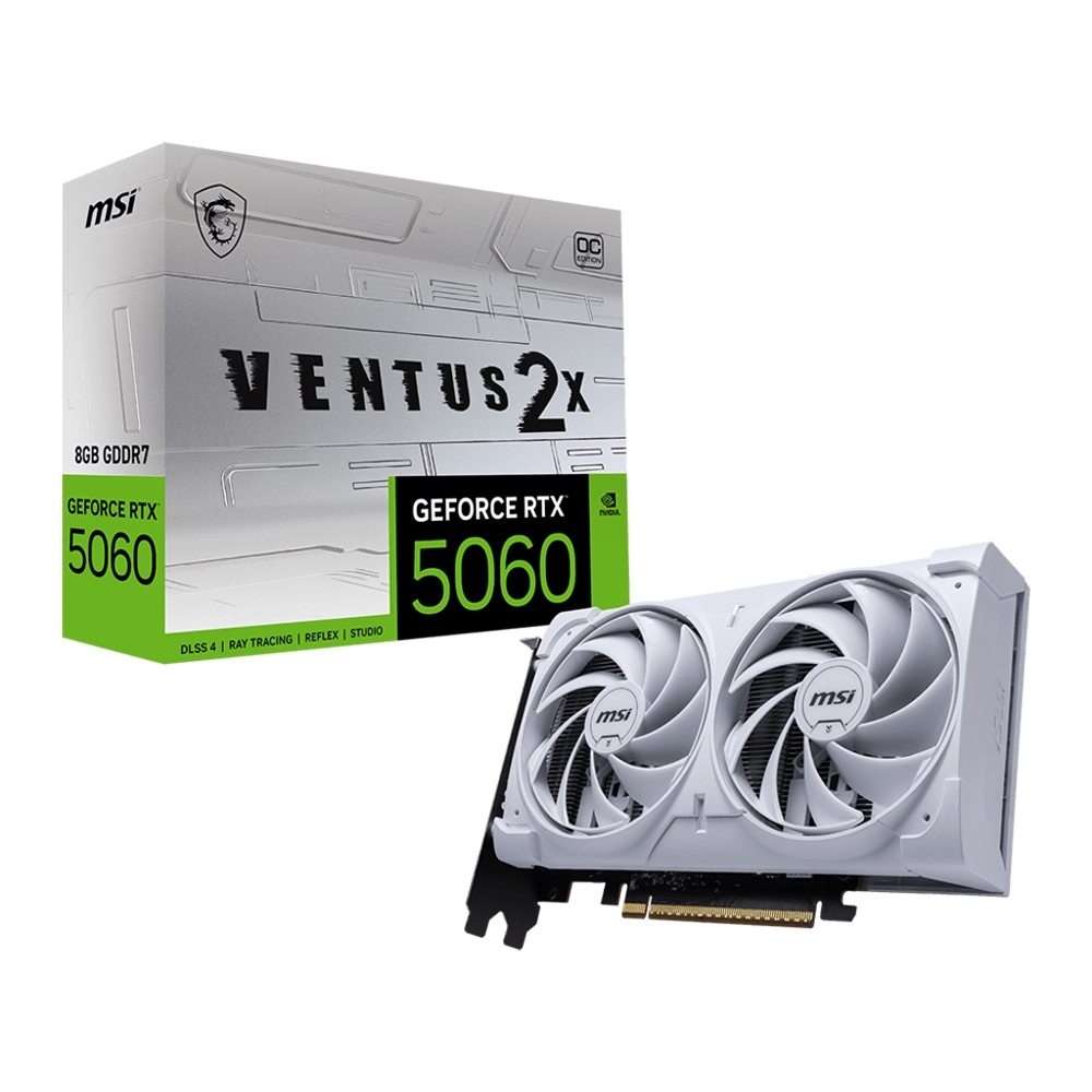 VGA MSI RTX 5060 8GB VENTUS 2X OC WHITE