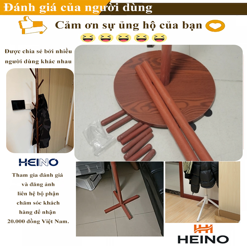 HEINO🔥【GIAO HỎA TỐC】Cây Treo Quần Áo Trong Phòng Gỗ Tự Nhiên Cao Cấp Lắp Ráp Dễ Dàng | BigBuy360 - bigbuy360.vn