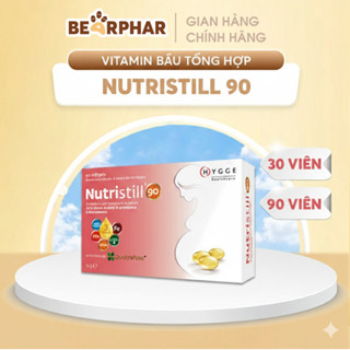 Viên uống Vitamin bầu Nutristill 90 - Bổ sung Vitamin, DHA, Acid Folic, Sắt cho Bà bầu & Mẹ sau sinh